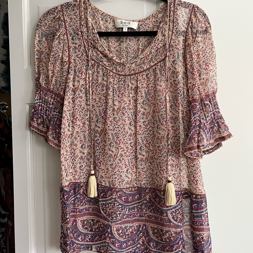 Sea NY pink blouse. Size 6